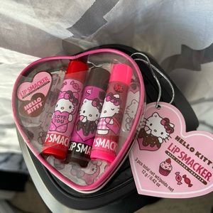 Hello Kitty Valentine Tin Heart Lip Smacker Trio Sanrio